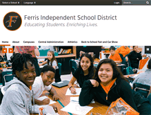 Tablet Screenshot of ferrisisd.org